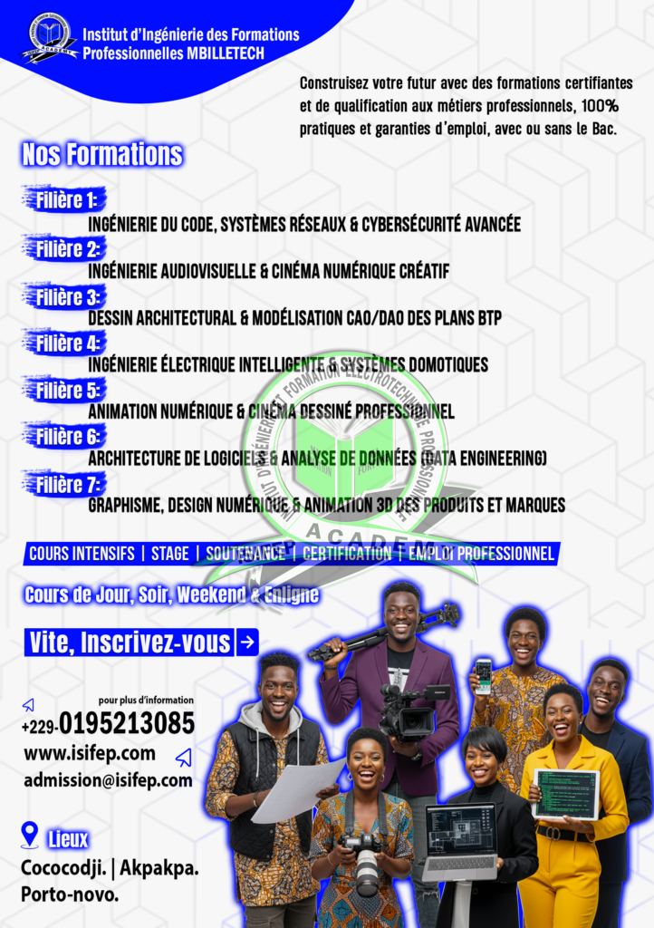 À ISIFEP – Institut d’Ingénierie des Formations Professionnelles - mbilletech isifep academy flyer 3