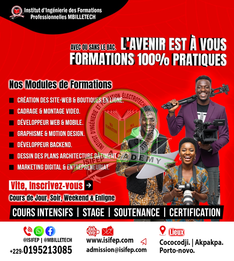 À ISIFEP – Institut d’Ingénierie des Formations Professionnelles - mbilletech isifep academy flyer 1